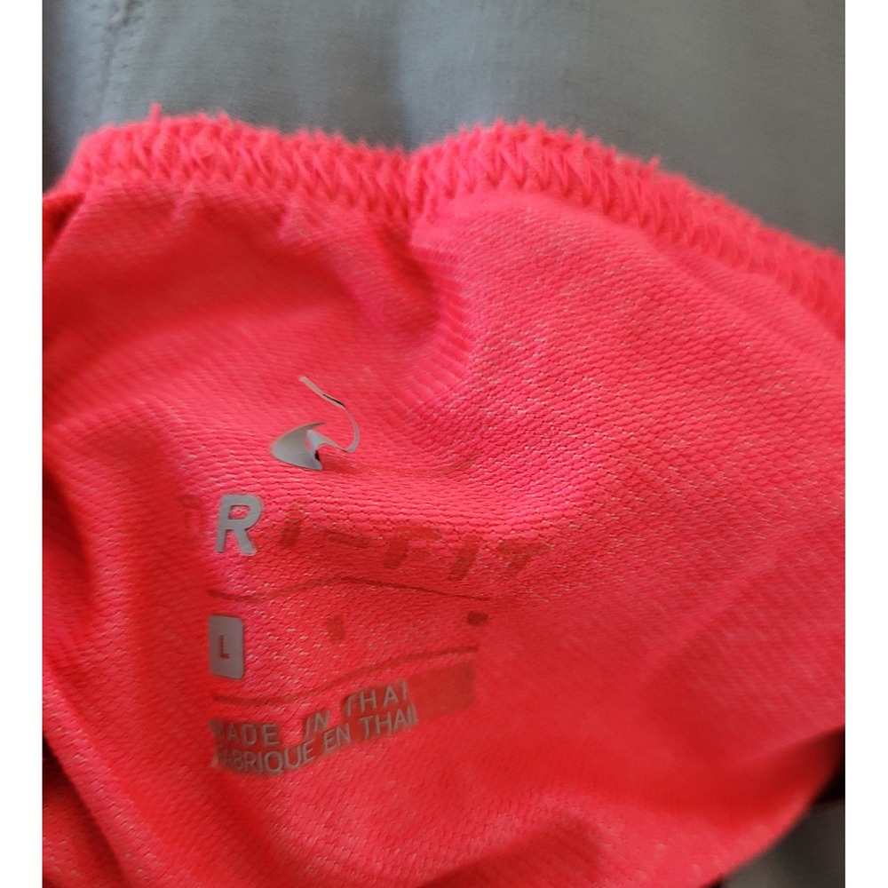 Nike Womens Running Shorts Pink Gray Band Logo Activewear‎ size Large #5 - Picture 3 of 3